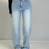 Jeans Sese tasca scura e strappi