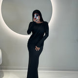 Long Dress Black Party