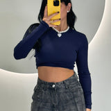 Maglia in cotone crop