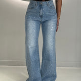 Jeans con paillettes